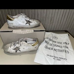 Golden Goose Superstar White Gold Spot Leopard 38